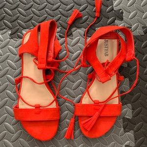 Reelika Orange Sandals size 7